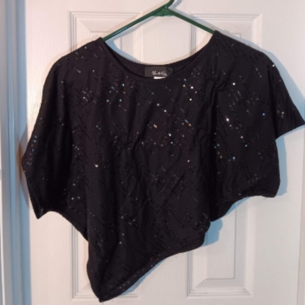 Urban Rose, black sequins size small Junior top.